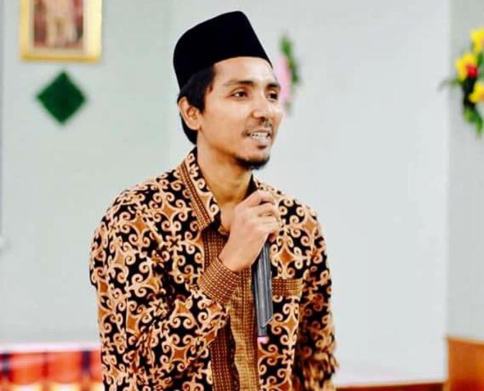 Aiman Hadeng, chair of the Justice for Peace Network, has been detained in a military camp in Thailand’s Yala province since February 23, 2018.