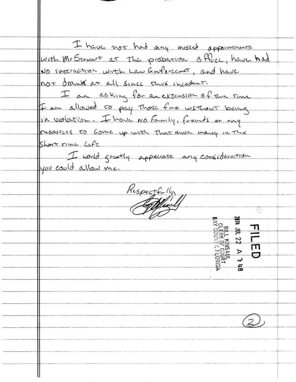 Merrill - VOP letter to judge explaining circumstances (Page 2)