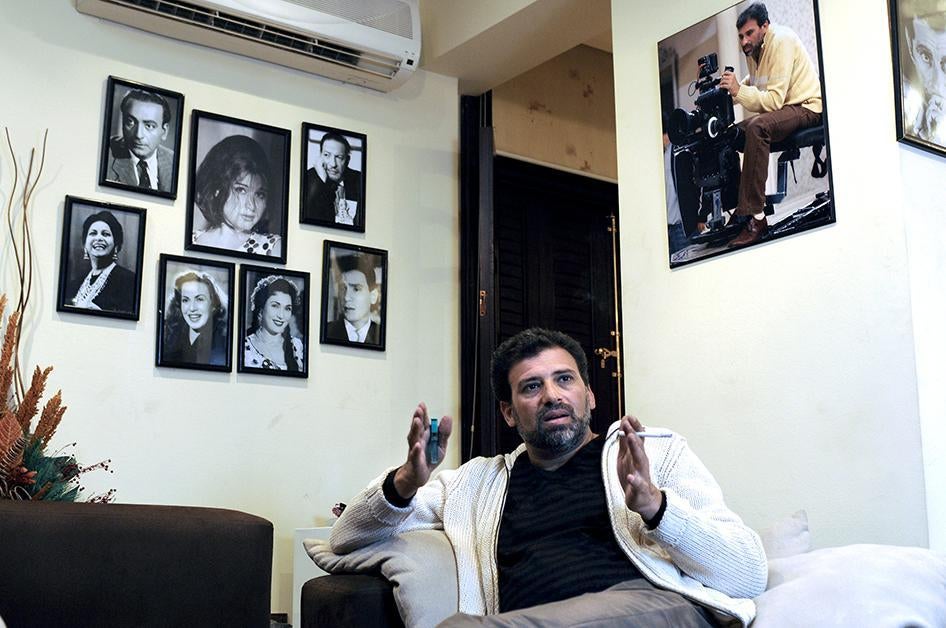 Works of artists who are generally supporting the President and the government, such as director Khaled Youssef, have also been censored.