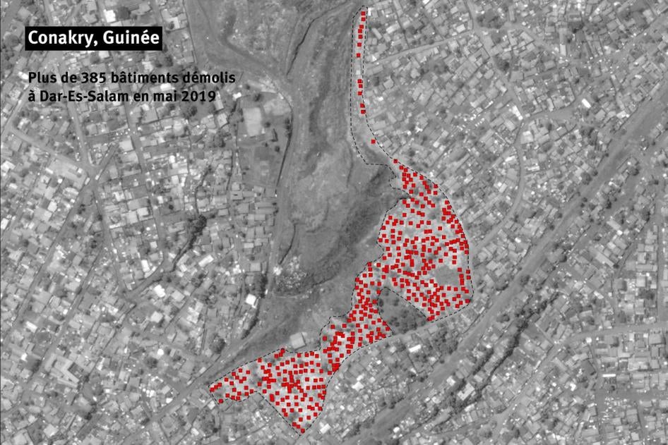 Plus de 385 bâtiments démolis à Dar-Es-Salam en mai 2019.