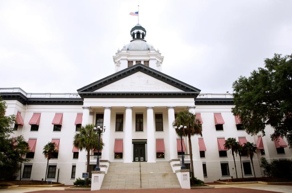 Florida state capitol building in Tallahassee