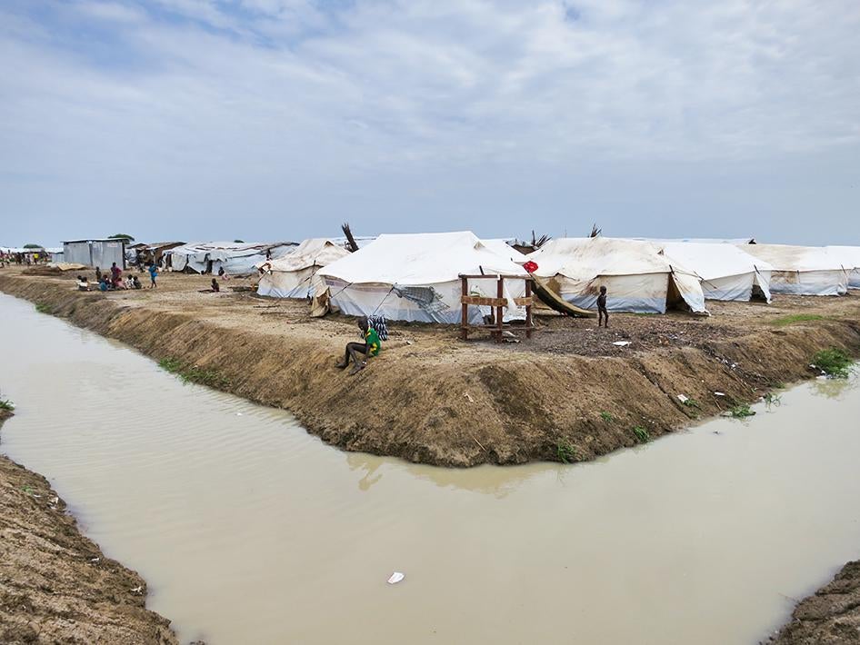 In early June, camp officials began relocating the majority of UNMISS camp residents to other sections with proper water drainage. 