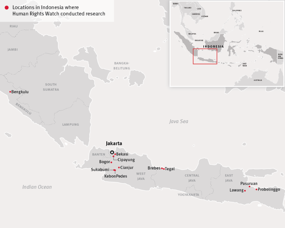 Map of Indonesia
