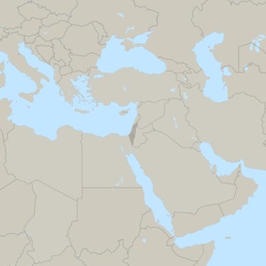Israel and Palestine country map