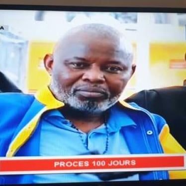 Vital Kamerhe at the first trial hearing at Makala, Kinshasa’s central prison, May 11, 2020. 