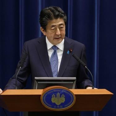  Prime Minister Shinzo Abe speaks during a press conference at the prime minister's official residence in Tokyo, Japan, June 18, 2020.
