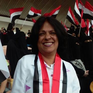 Raja Abdullah Almasabi, chairwoman of the Arab Human Rights Foundation, a Yemeni NGO which advocates for the rights of people with disabilities.