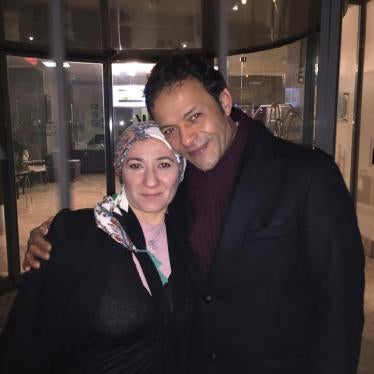 Ghada Naguib, left, and her husband Hisham Abdallah.