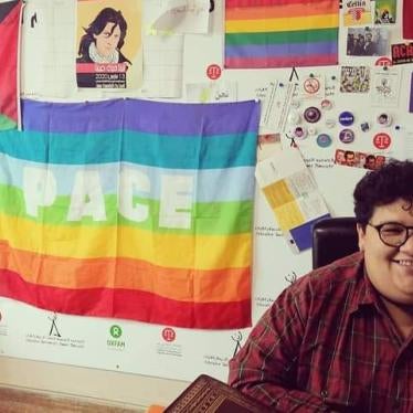 Rania Amdouni, 26, at the office of the Tunisian Association of Democratic Women, on October 27, 2020.