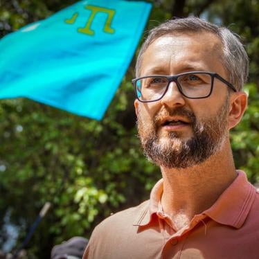 Nariman Dzhelyal in Crimea in 2019. 