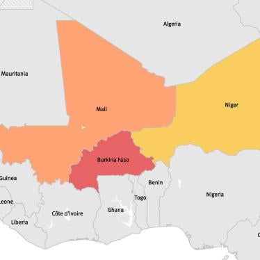 Map of the Sahel region