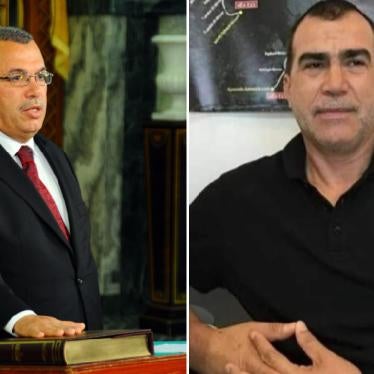 Former Justice Minister Noureddine Bhiri (left) and former Interior Ministry employee Fethi Beldi are both in arbitrary detention in Tunisia since December 31, 2021.