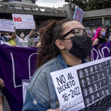 People protest a bill that would have increased sentences for women who terminate their pregnancies, prohibited same-sex marriage and banned discussion of sexual diversity in schools, in Guatemala City, Saturday, March 12, 2022