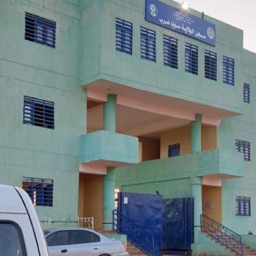Main entrance of Soba prison in Khartoum, Sudan where scores of individuals have been detained in connection to the protests following the military coup.