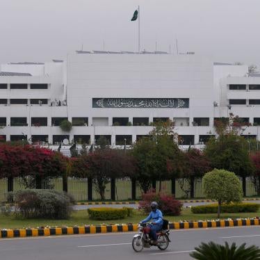 The parliament building in Islamabad, Pakistan, April 2021.