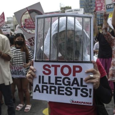 Progressive groups protest during the inauguration of Ferdinand Marcos Jr. as president of the Philippines, in Manila, June 30, 2022.