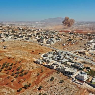 Smoke billows from Russian airstrikes near Syria's Bab al-Hawa (Cilvegözü) border crossing with Turkey on September 27, 2022, according to AFP correspondents and the Britain-based Syrian Observatory for Human Rights. © 2022 Omar Haj Kadour/AFP via Getty Images