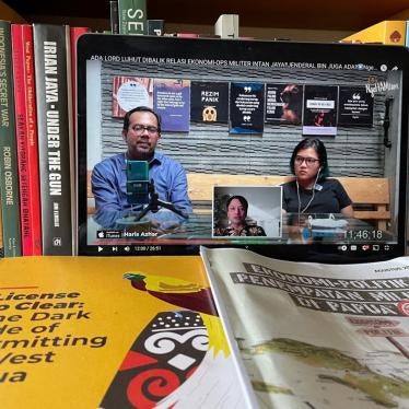 Fatia Maulidiyanti of KontraS is interviewed on Haris Azhar’s YouTube channel on August 20, 2021, in which they discussed new reports on human rights abuses in Indonesia’s Papua provinces.