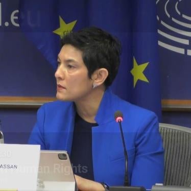 Tirana Hassan at the European Parliament Subcommittee on Human Rights