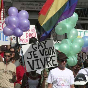 A march for the rights of LGBT people and gender equality in the town of Rose Hill, Mauritius, June 2, 2007.