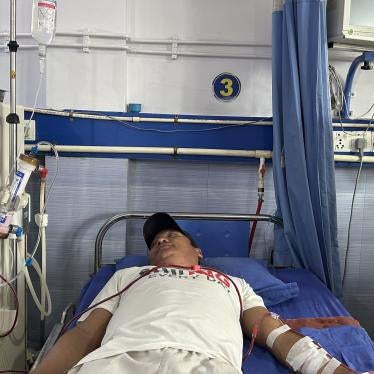 Purna during dialysis that lasts four hours each session, with the costs covered by the Government of Nepal, Butwal, Nepal, July 20, 2023.