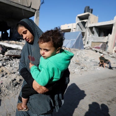 Displaced Palestinians in Rafah, Gaza, December 31, 2023.