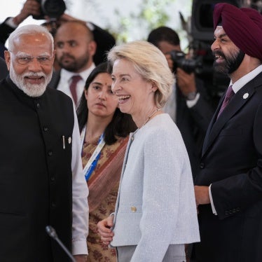 Indian Prime Minister Narendra Modi and European Commission President Ursula von der Leyen.