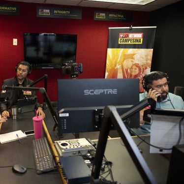 The Phoenix, Arizona studio of La Campesina, a Spanish-language radio network that seeks to provide Latinx voters the facts about voting and how elections are run, March 20, 2024. 