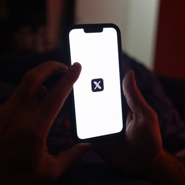 The logo of X, the social media platform formerly known as Twitter, displayed on a smartphone in Sao Paulo, Brazil, August 31, 2024.