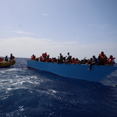 A Médecins Sans Frontières team performs a rescue in the Mediterranean Sea, September 19, 2024. 