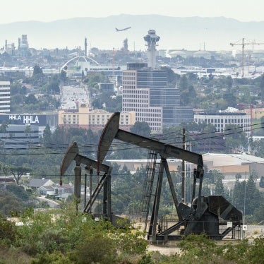 The Inglewood Oil Field in Los Angeles, California, March 9, 2020.