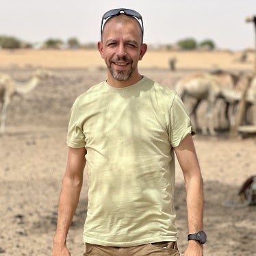 Joseph Figueira Martin in southern Mauritania in May 2022.
