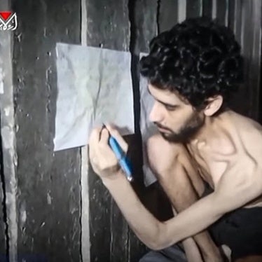 Screen grab of August 1, 2025 video published by Hamas’ armed wing showing emaciated 24-year-old Israeli hostage Evyatar David in a tunnel sitting next to a chart that he says tracks his extremely limited food intake.