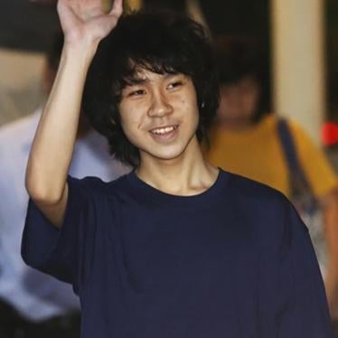 Amos Yee leaves the State Courts after his trial in Singapore on May 12, 2015.