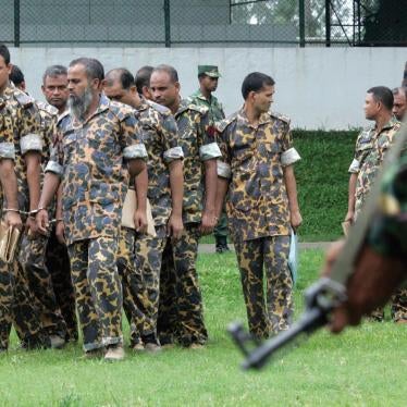 Members of Bangladesh Rifles (BDR) accused of mutiny are summoned for a hearing before a special court in Dhaka July 12, 2010.