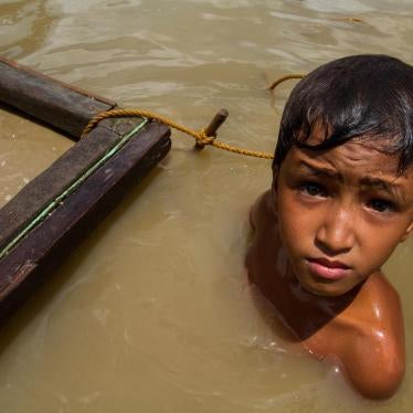 boy works at an underwater mining site