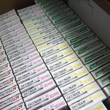 A shipment of oral morphine pills arrived at Dakar's Dantec Hospital in July 2013, after a shortage.