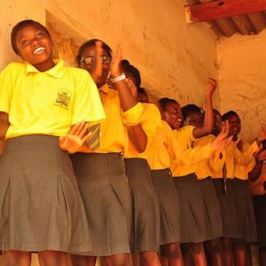 Students at the Lusaka Girls School in Zambia who participate in an empowerment club run by Girls Not Brides member Continuity Zambia.