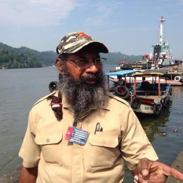 Filep Karma near the seaport of Nusa Kambangan.