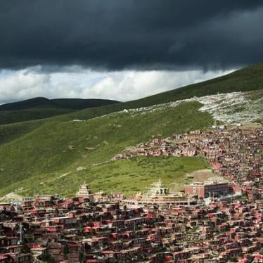 The settlements of Larung Gar Buddhist Academy in Serta county, Sichuan province, China on July 23, 2015.