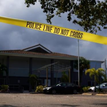 Police tape surrounds the Rehabilitation Center at Hollywood Hills in Hollywood, Florida, U.S., September 13, 2017.