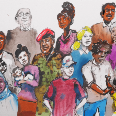 Illustration of immigrations by Molly Crabapple.