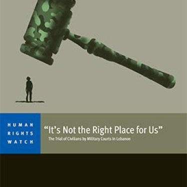 Cover of the Lebanon report 