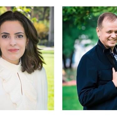 Hala Al-Dosari (L), and Ivan Pavlov.