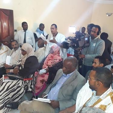 Human Rights Watch press conference in Nouakchott, Mauritania, February 12, 2018.