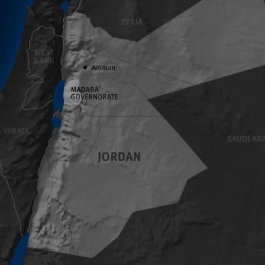 Madaba governorate on Jordan's map 