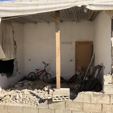 A partially dismantled shelter in a Syrian refugee camp in Arsal, Lebanon, June 20, 2019.