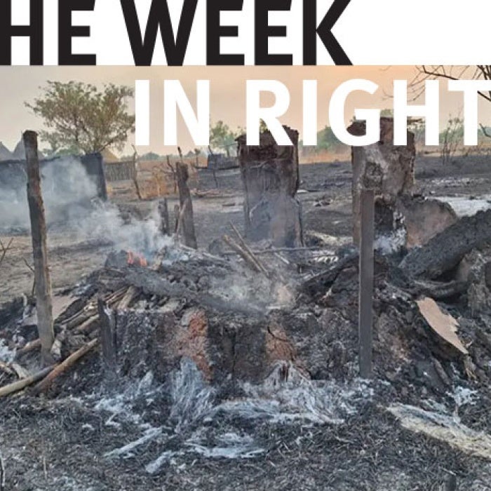 Rubble in South Sudan.